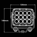 ENFORCER 60W LED WORK LAMPS (BLACK)