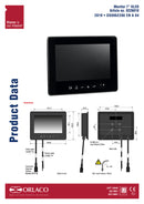 Orlaco HLED 7 inch monitor with 1m cables